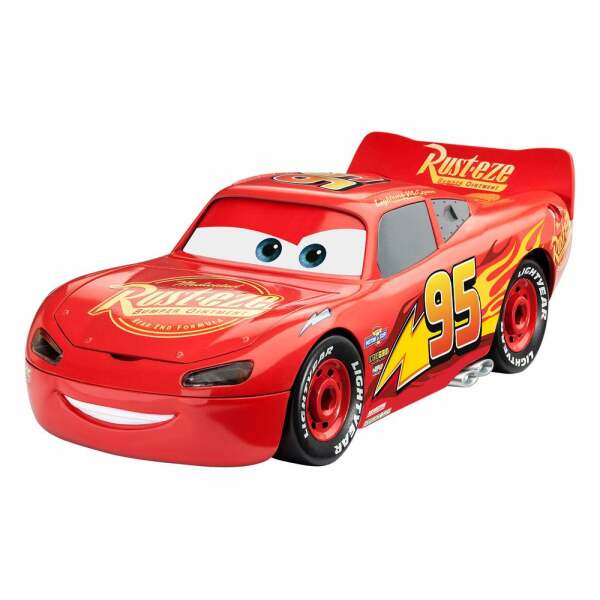 Maqueta Junior Kit con luz y sonido Lightning McQueen Cars 1/20 - Collector4u.com