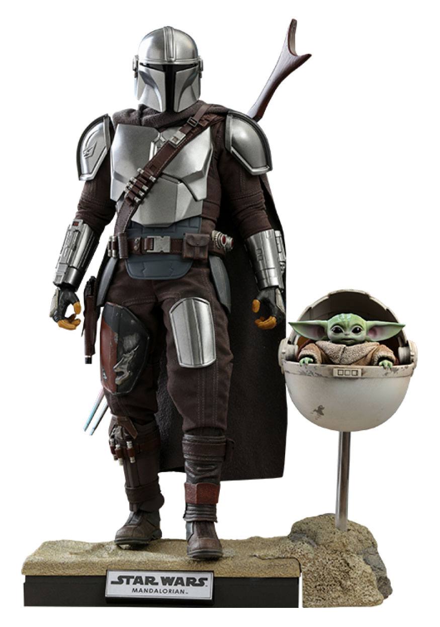 Figuras The Mandalorian & The Child Star Wars The Mandalorian Pack de 2 1/6 Deluxe 30 cm Hot toys