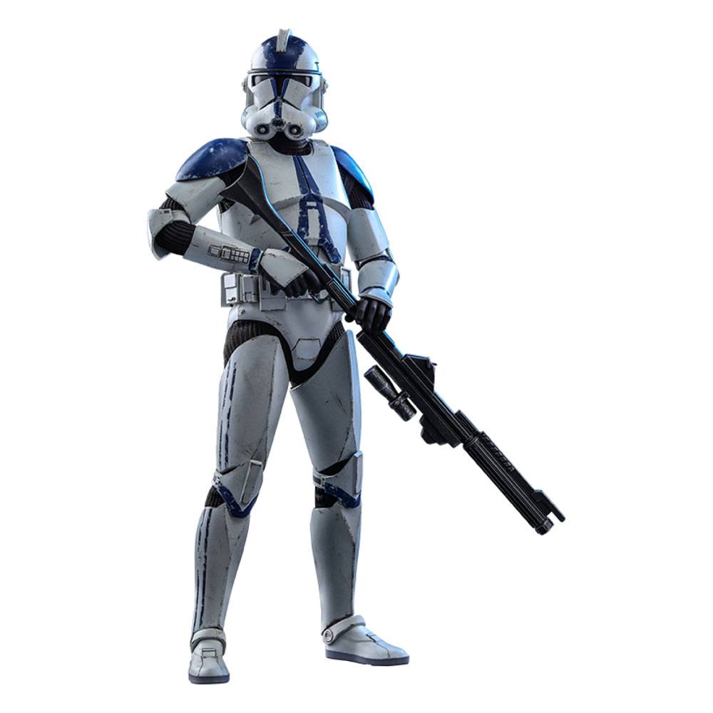 Figura Clone Trooper Batallón 501st The Clone Wars, Star Wars 1/6 Hot Toys 30 cm