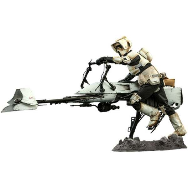 Figura Scout Trooper con Speeder Bike, Star Wars The Mandalorian 1/6 Hot Toys - Collector4U.com