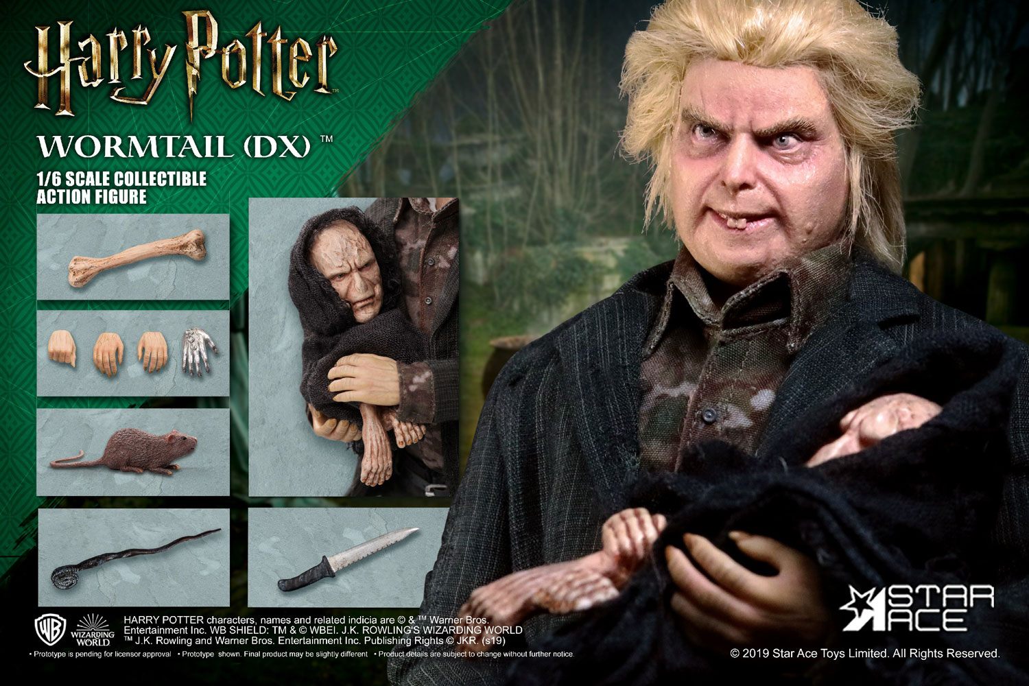 Figura 1/6 Wormtail Harry Potter My Favourite Movie (Peter Pettigrew) Deluxe Ver. 30 cm