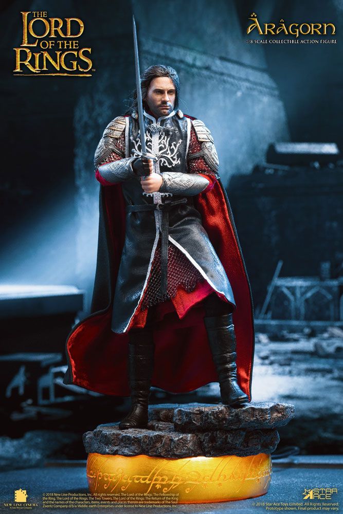 Figura Aragon El Señor de los Anillos Real Master Series 1/8 Deluxe Version 23 cm Star Ace Toys