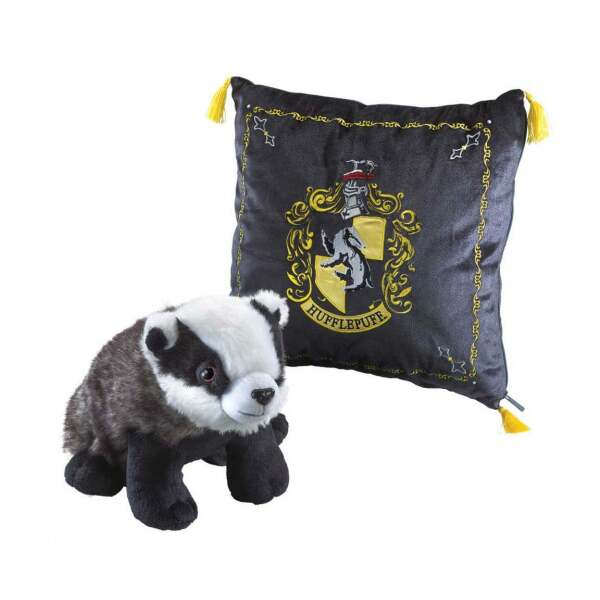 Almohada con Peluche House Mascot Hufflepuff Harry Potter - Collector4u.com