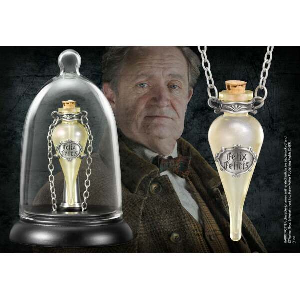 Colgante con Collar y Expositor Felix Felicis Harry Potter - Collector4u.com