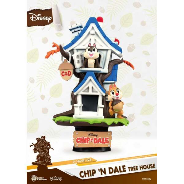 Diorama PVC D-Stage Chip ‘n Dale Tree House Disney Summer Series 16 cm - Collector4u.com