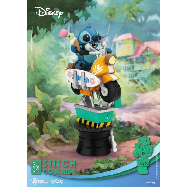 Diorama PVC D-Stage Stitch Disney Coin Ride Series 16 cm - Collector4u.com