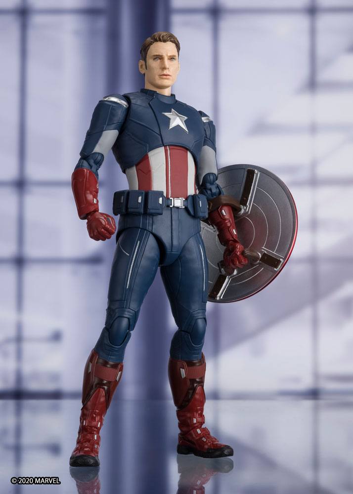 Figuarts Captain America Cap VS. Cap Edition Vengadores: Endgame Figura S.H. 15 cm