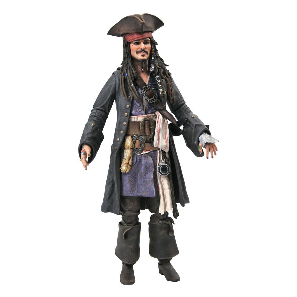 Figura Deluxe Jack Sparrow Piratas del Caribe 18 cm