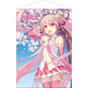 Hatsune Miku Póster Tela Cherry Blossom 50 x 70 cm - Collector4u.com