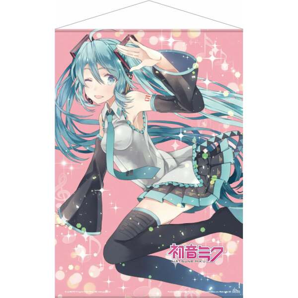 Hatsune Miku Póster Tela Pink Glitter Miku 50 x 70 cm