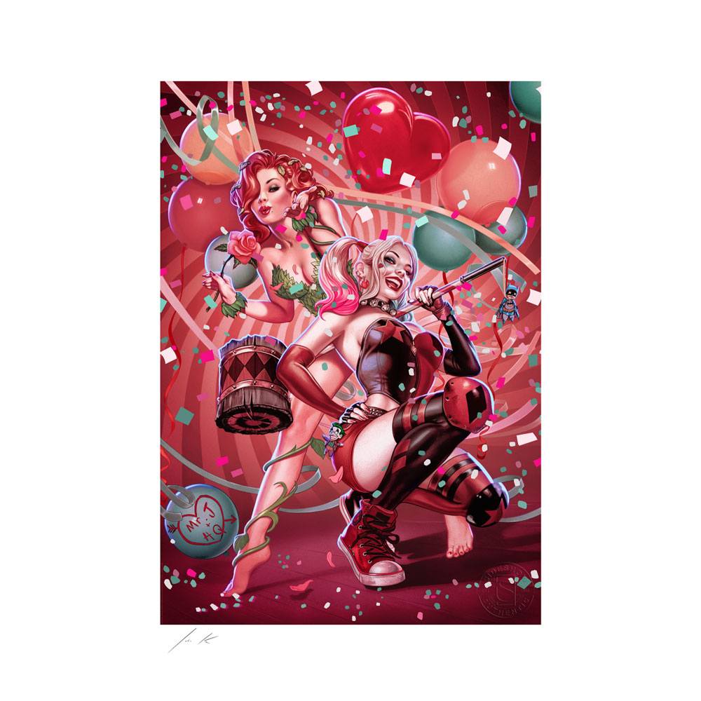 Litografia Harley Quinn & Poison Ivy DC Comics 46 x 61 cm