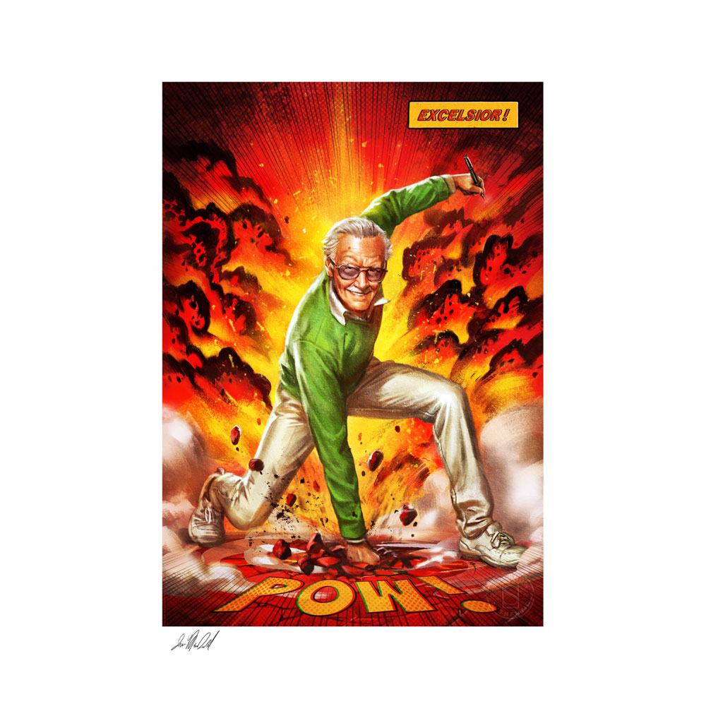 Litografia Stan Lee Excelsior! Marvel 46 x 61 cm