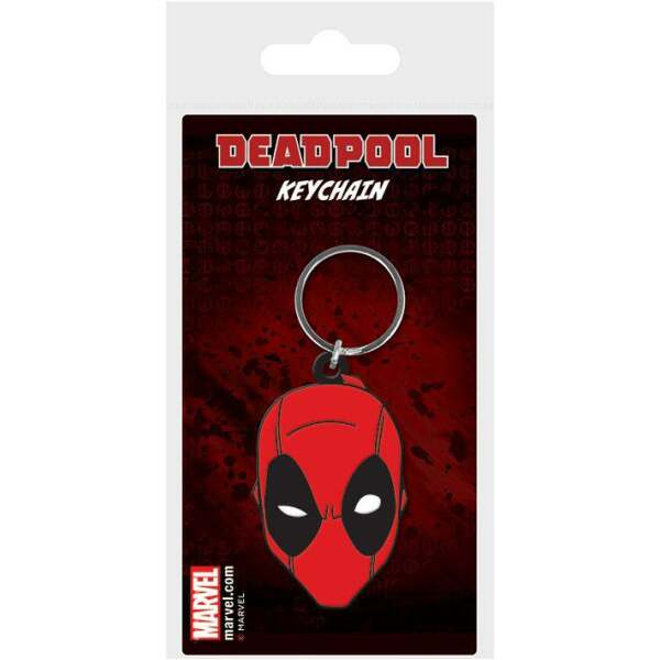 Llavero caucho Deadpool Face Marvel Comics 6 cm - Collector4U.com