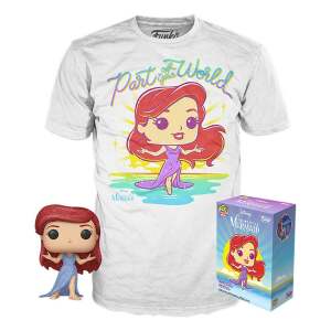 Set de Minifigura y Camiseta Ariel La Sirenita POP! & Tee heo Exclusive talla M - Collector4U.com