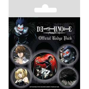 Pack 5 Chapas Characters Death Note - Collector4u.com