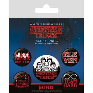 Pack 5 Chapas Characters Stranger Things - Collector4U.com