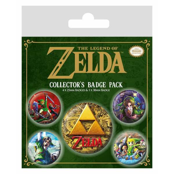 Pack 5 Chapas Classics Legend of Zelda - Collector4U.com