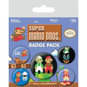 Pack 5 Chapas Super Mario Bros Pyramid - Collector4U.com