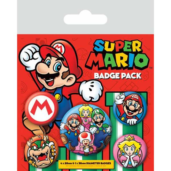 Pack 5 Chapas Super Mario Pyramid - Collector4U.com