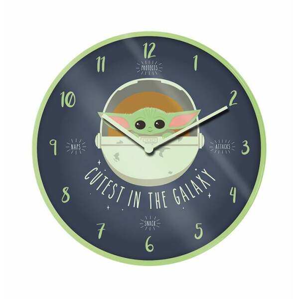 Reloj de Pared Cutest In The Galaxy Star Wars The Mandalorian - Collector4U.com