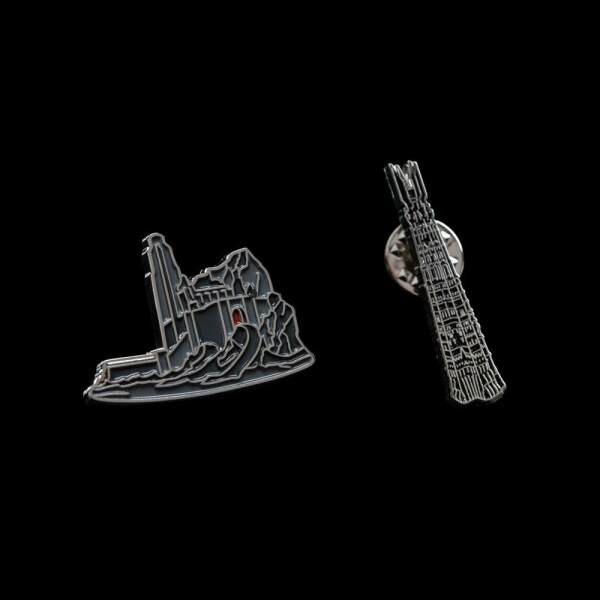 Pins Helm’s Deep & Orthanc El Señor de los Anillos Pack de 2 Weta - Collector4u.com