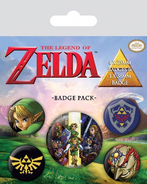 The Legend of Zelda Pack 5 Chapas Link - Collector4U.com