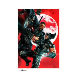 Litografia Wolverine vs Blade Marvel 46 x 61 cm - Collector4U.com