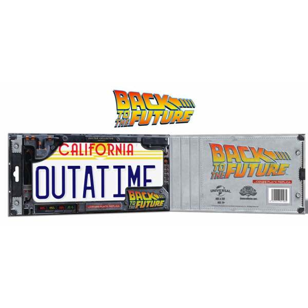 DeLorean Matrícula Back To The Future Replica 1/1 ´Outatime´ - Collector4u.com