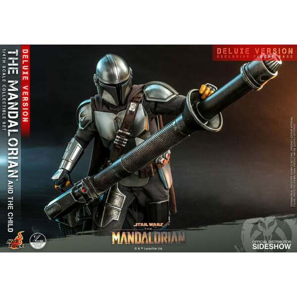 Figura The Mandalorian y The Child Star Wars The Mandalorian 1/4  Deluxe version 46 cm Hot Toys - Collector4U.com