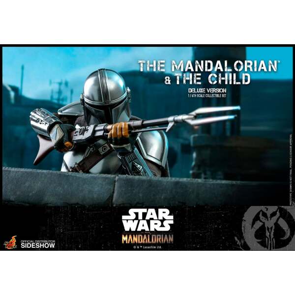 Figuras The Mandalorian & The Child Star Wars The Mandalorian Pack de 2 1/6 Deluxe 30 cm Hot toys - Collector4U.com