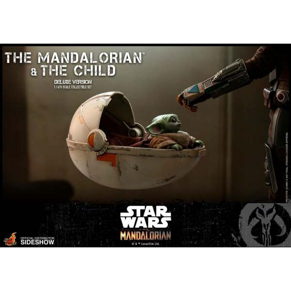 Figuras The Mandalorian & The Child Star Wars The Mandalorian Pack de 2 1/6 Deluxe 30 cm Hot toys - Collector4U.com