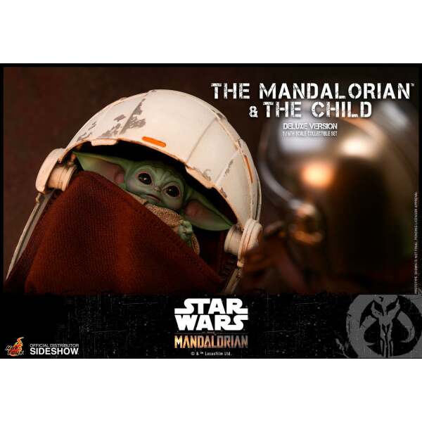 Figuras The Mandalorian & The Child Star Wars The Mandalorian Pack de 2 1/6 Deluxe 30 cm Hot toys - Collector4U.com