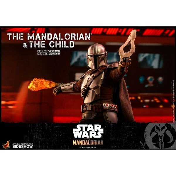 Figuras The Mandalorian & The Child Star Wars The Mandalorian Pack de 2 1/6 Deluxe 30 cm Hot toys - Collector4U.com