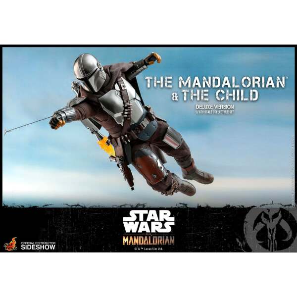 Figuras The Mandalorian & The Child Star Wars The Mandalorian Pack de 2 1/6 Deluxe 30 cm Hot toys - Collector4U.com