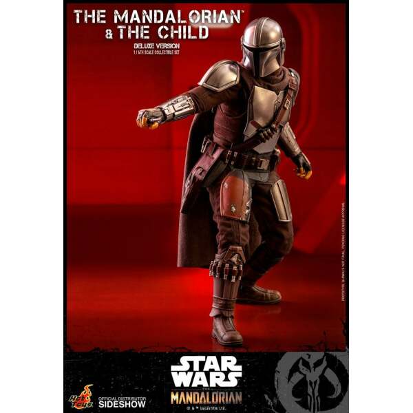 Figuras The Mandalorian & The Child Star Wars The Mandalorian Pack de 2 1/6 Deluxe 30 cm Hot toys - Collector4U.com