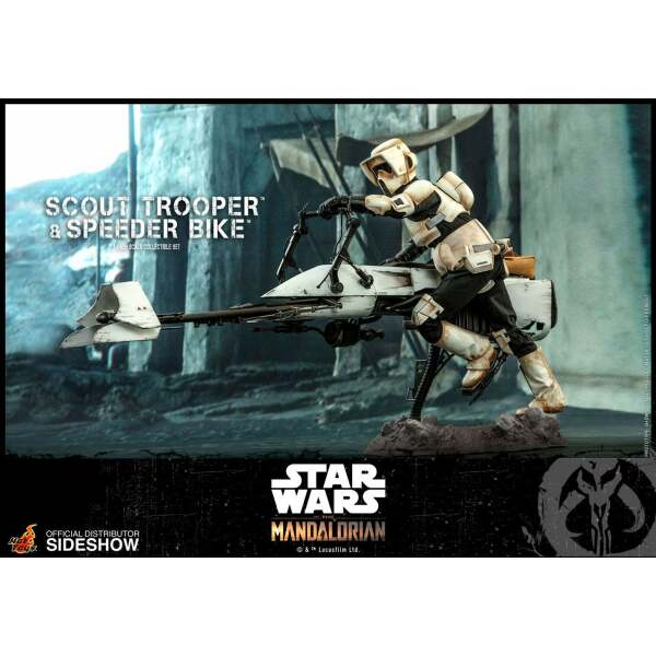 Figura Scout Trooper con Speeder Bike, Star Wars The Mandalorian 1/6 Hot Toys - Collector4U.com