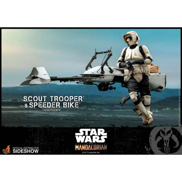 Figura Scout Trooper con Speeder Bike, Star Wars The Mandalorian 1/6 Hot Toys - Collector4U.com