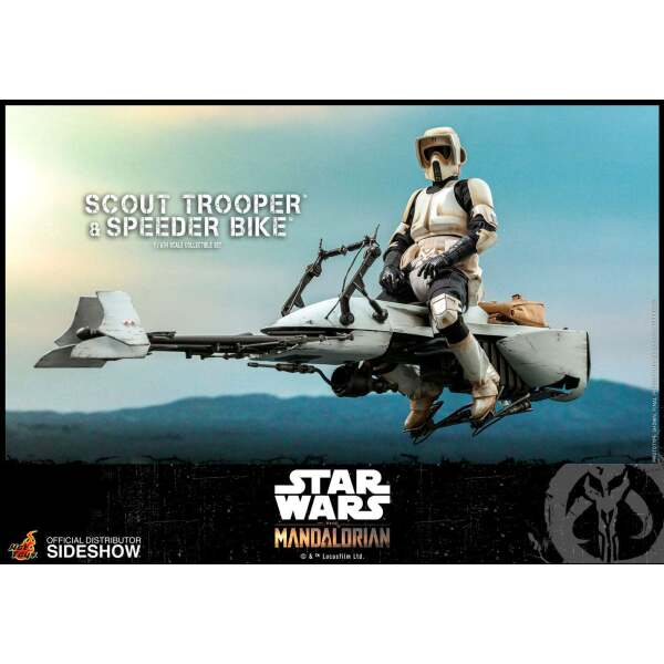 Figura Scout Trooper con Speeder Bike, Star Wars The Mandalorian 1/6 Hot Toys - Collector4U.com