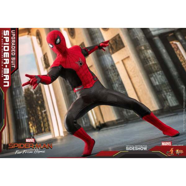 Figura SpiderMan Upgraded Suit, Spider-man: Lejos de casa, Movie Masterpiece 1/6 Hot Toys 29 cm - Collector4U.com