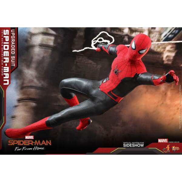 Figura SpiderMan Upgraded Suit, Spider-man: Lejos de casa, Movie Masterpiece 1/6 Hot Toys 29 cm - Collector4U.com