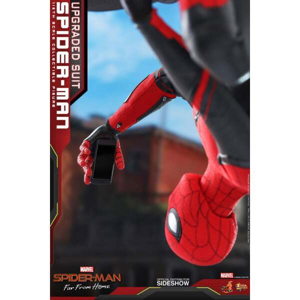 Figura SpiderMan Upgraded Suit, Spider-man: Lejos de casa, Movie Masterpiece 1/6 Hot Toys 29 cm - Collector4U.com