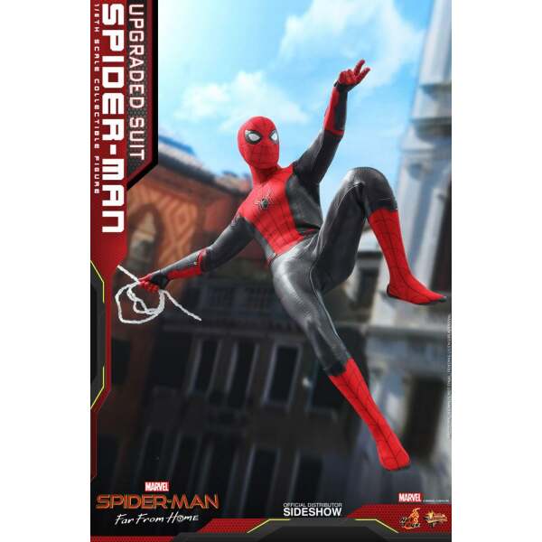 Figura SpiderMan Upgraded Suit, Spider-man: Lejos de casa, Movie Masterpiece 1/6 Hot Toys 29 cm - Collector4U.com