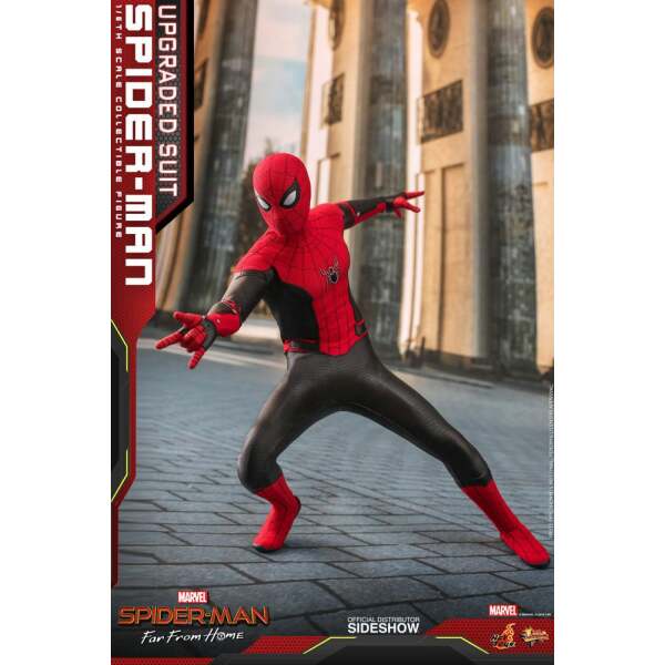 Figura SpiderMan Upgraded Suit, Spider-man: Lejos de casa, Movie Masterpiece 1/6 Hot Toys 29 cm - Collector4U.com