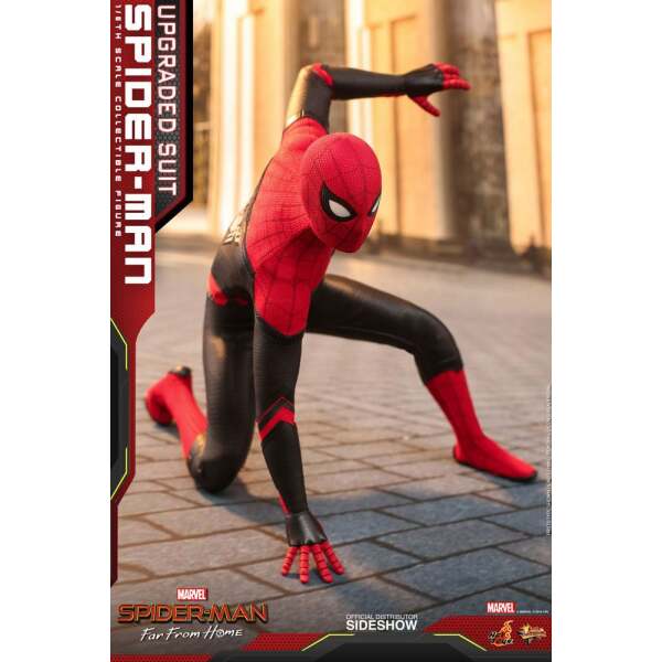 Figura SpiderMan Upgraded Suit, Spider-man: Lejos de casa, Movie Masterpiece 1/6 Hot Toys 29 cm - Collector4U.com