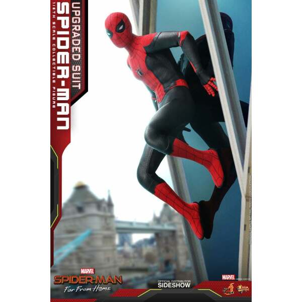 Figura SpiderMan Upgraded Suit, Spider-man: Lejos de casa, Movie Masterpiece 1/6 Hot Toys 29 cm - Collector4U.com