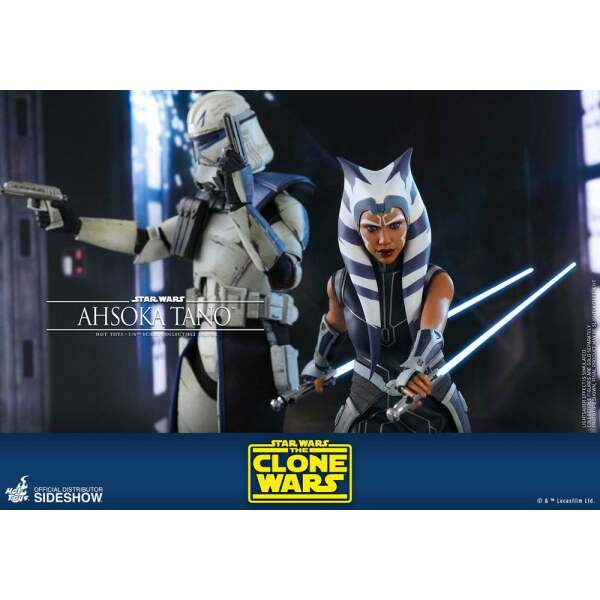 Figura Ahsoka Tano The Clone Wars, Star Wars 1/6 Hot Toys 29 cm - Collector4U.com