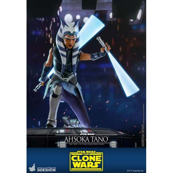 Figura Ahsoka Tano The Clone Wars, Star Wars 1/6 Hot Toys 29 cm - Collector4U.com