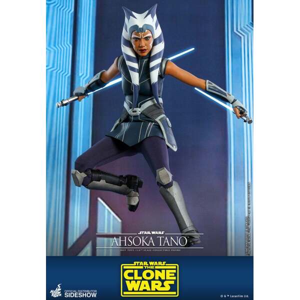 Figura Ahsoka Tano The Clone Wars, Star Wars 1/6 Hot Toys 29 cm - Collector4U.com