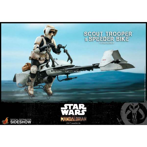 Figura Scout Trooper con Speeder Bike, Star Wars The Mandalorian 1/6 Hot Toys - Collector4U.com