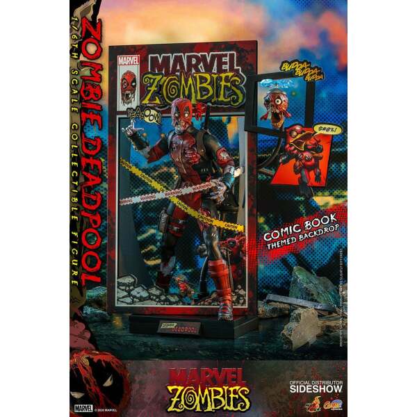 Figura Deadpool Zombie Marvel Zombies Comic Masterpiece 1/6 Hot Toys 31 cm - Collector4U.com